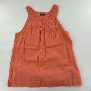 Talbots Peach 100% Cotton Lined Tank Top small